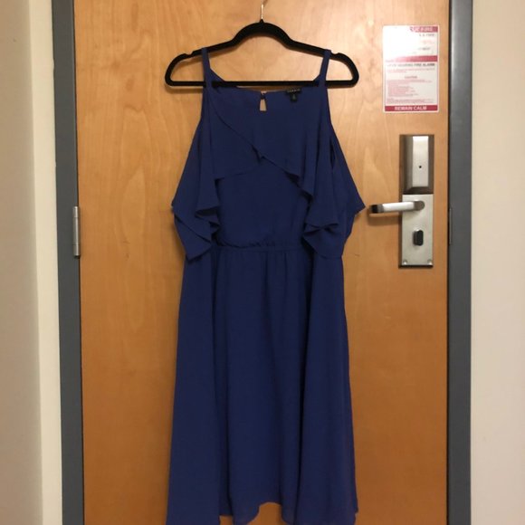 Cold Shoulder Flowy Midi Dress (Torrid Size 2) - Picture 2 of 3